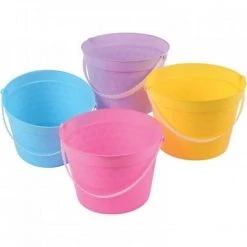 Us Toy Company US Toy ED280 Plastic Easter Baskets - 4 Assorted Color