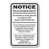 SignMission WS-A-1014-Supplemental Sign This is An Equine Facility Supplemental Equine Liability Sign
