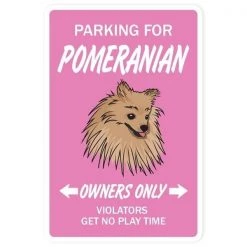 SignMission D-8-Z-Pomeranian 8 x 12 in. Pomeranian Decal - Dog Pet Parking Road Toy Kennel Breeder Groomer Vet
