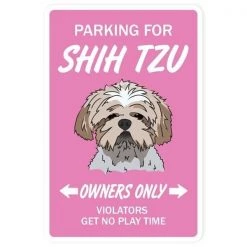SignMission D-8-Z-Shih 8 x 12 in. Shih Tzu Decal Dog Pet Parking Decals - Kennel Breeder Groomer Lover