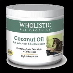 Wholistic Pet Organics SCTWP41 8 oz Coconut Oil for Skin; Coat & Health Support