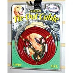 Tandy Leather Factory Leather Brothers 167CT-20 Tie-Out Cable Heavy Duty Large - 20 ft.