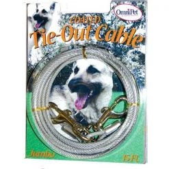 Tandy Leather Factory Leather Brothers 168CT-20 Tie-Out Cable Heavy Duty Jumbo - 20 ft.