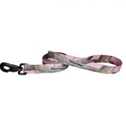 Tandy Leather Factory Leather Brothers 3406RT-PK 0.75 x 6 ft. Nylon Pink Camo Lead