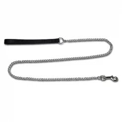 Tandy Leather Factory Leather Brothers 582BK Nylon Chain Lead 0.625 in. x 4 ft. Lightweight
