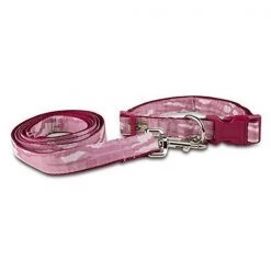 Petmasters Collar & Lead Set; Pink & Camo - Extra Large