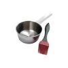 Noah'S Ark 14913A Basting Bowl & Brush Set Stainless Steel