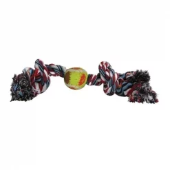 Partyanimal 03885 Rope with Tennis Ball Dog Toy