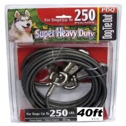 PDQ Q6840-000-99 40 ft. Super Beast Dog Tie Out Cable - 2XL