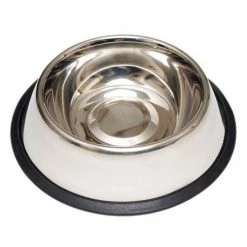 Dr. Pet 57632 32 oz Stainless Steel Non Skid Dog Dish