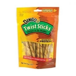 Dingo DN-15124 25 pack Peanut Butter Twist Sticks -