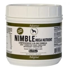 Adeptus Nutrition Adeptus Solid Wood Nutrition 20208 Nimble Mega Nutrient For Pets 1.5 lbs.