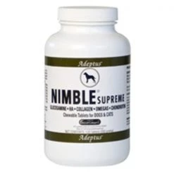 Adeptus Nutrition Adeptus Solid Wood Nutrition 20206 Nimble Supreme For Pets 12.5 oz 120 Tablets
