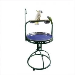 A&E Cage 5-2828 Platinum 28 In. Diameter Play Stand With Toy Hook