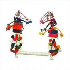 A&E Cage HB46258 Rope Swing With Blocks & Leather - Medium