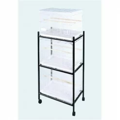 A & E Cage 504 Stand-3 Black 3 Tier; Stand for 504 Cages