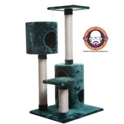Aeromark A4301 Armarkat Classic Cat Tree 26 x 23 x 43 - Dark Green