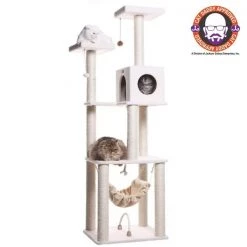 Aeromark B7301 Armarkat Classic Cat Tree 27 x 24 x 73 - Ivory
