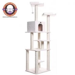 Aeromark B7801 Armarkat Classic Cat Tree 32 x 27 x 78 - Ivory