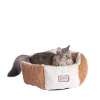 Petpride C02NZS-MB Armarkat Pet Bed Cat Bed 20 x 20 x 8 - Brown & Ivory