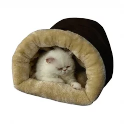 Aeromark C15HKF-MH Armarkat Pet Bed Cat Bed 22 x 10 x 14 - Mocha & beige