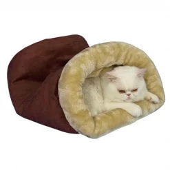 Aeromark C15HTH-MH Armarkat Pet Bed Cat Bed 22 x 10 x 14 - Indian Red & Beige