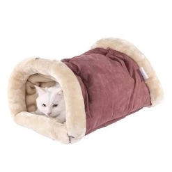 Aeromark C16HTH-MH Armarkat Pet Bed Cat Bed 22 x 10 x 14 - Indian Red & Beige