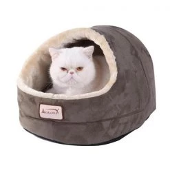 Aeromark C18HML-MH Armarkat Pet Bed Cat Bed 18 x 12 x 14 - laurel Green & Beige