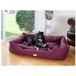 Aeromark D01FJH-M Armarkat Pet Bed 34 x 27 x 9 - Burgundy