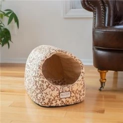 Petpride C11HYH-MH Armarkat Cat Bed with Flower Pattern; Beige C11HYH-MH