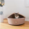 Petpride C33HFS-FS-M Armarkat Cat Bed; Medium; Light Apricot C33HFS-FS-M