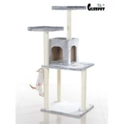 AeroMark GP78571022 GleePet 57 in. Cat Tree GP78571022 Silver Gray