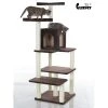 AeroMark GP78680723 GleePet 66 in. Cat Tree GP78680721 Coffee Brown 4 Levels