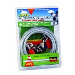 Four Paws International Four Paws - Super Tie Out Cable- Silver 20 Feet - 100203844-84820