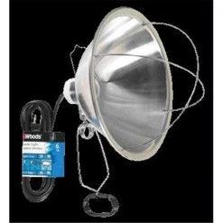 Woods/Div.Coleman Cable P Woods-div.coleman Cable P - Brooder Light With Clamp- Silver 6 Feet - E240-166
