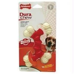 Nylabone Corp (Bones) Nylabone Corp - bones - Durachew Double Bone- Bacon Wolf - NBB503P