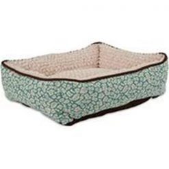 Petmate Inc-Beds-Jacquard Rectangle Lounger- Assorted 24 X 20 Inch 80245