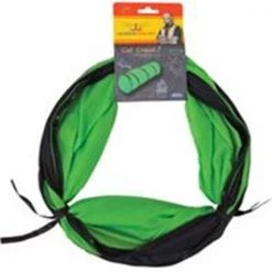 Petmate Inc-Jackson Galaxy Cat Crawl Solid- Green/orange Large