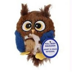Ethical Pet Products Ethical Dog-Spot Hoots Owl Plush Squeaker Dog Toy- Assorted 3