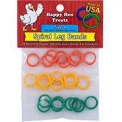 Durvet - Happy Hen D Durvet-Happy Hen D-Happy Hen Spiral Leg Bands- Assorted Size 11-24 Pack 089-17022