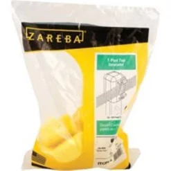 Woodstream Zareba 680839 Yellow Zareba T-Post Top Insulator - 10 pack