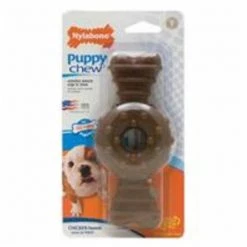 Nylabone Corp (Bones) Nylabone Corp - Bones 491267 Puppy Ring Bone Chicken Wolf