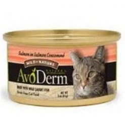 Avoderm Natural 60040 Avoderm Natural Salmon in Salmon Consomme Cat Food - 24x3 OZ
