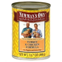 Newmans Own Organics 61333 Organic Turkey & Chicken Dog Food - 6 Pack 12.7 OZ