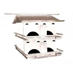 Birds Choice PMSR8ASSEM Starling Resistant Purple Martin House; 2 Floor & 8 Room Assembled