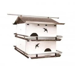 Birds Choice PMW2 Watersedge Purple Martin House; 2 Floor & 4 Room Suite