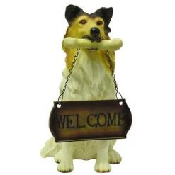 Barjan 1256803 Collie Welcome Dog- Pack of 4