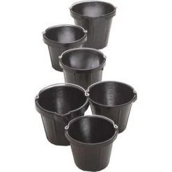 Cfd Fortex N100-12 Rubber Pail - 12 Quart