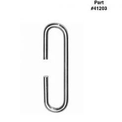 Concept Housewares PR-41203 C'' Hanging Links - 8 Pack Chrome Plated Steel-Case of 2