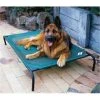 Coolaroo 799870317287 3 feet 6 inch x 2feet 6inch Large Steel Framed Pet Bed - Brunswick Green Cover